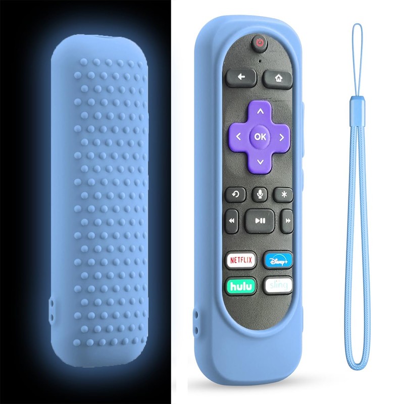 Silicone Remote Case for Roku TV Remote,Silicone Case Cover Compatible