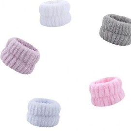 Microfiber Wrist Bands (20-Pack) - Prevent Water Dripping During Face Wash 20-Pack