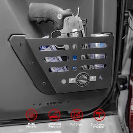 NKCELL POWER 2Pcs Metal Rear Door Storage Box for Ford Bronco 2021-2024 Interior Storage Expansion Rear Door Storage Pockets Side Insert Organizer Accessories