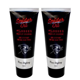 Doors Spider Oil Fruity & Fuseanaut 4.2 oz (120 g) Set of 2 Medium Hold Hair Oil Medium Perma Barber Style