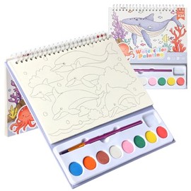 WADAYEY- Pintura con libros de agua para niños pequeños,Libros para Pintar con Agua para Niños Pequeños, Juegos de Acuarela para Niños de 3-5, 4-8 Año