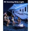 LLTOP RV Awning Lights 12vdc 13ft/4m Blue LED Strip Camper