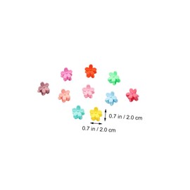 Ipetboom 100pcs Girls Hair Claw Clips Floral Design Fashionable Hair Accessories for Women Random