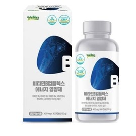 비타민B 컴플렉스 에너지 영양제 400mg x 300캡슐(10개월분) Vitamin B Complex Energy Supplement 400mg x 300 Capsules (10 Months Supply)