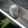 AccEncyc 4 Pcs Gutter Downspout Guards 3.5 Inch Aluminum Leaf