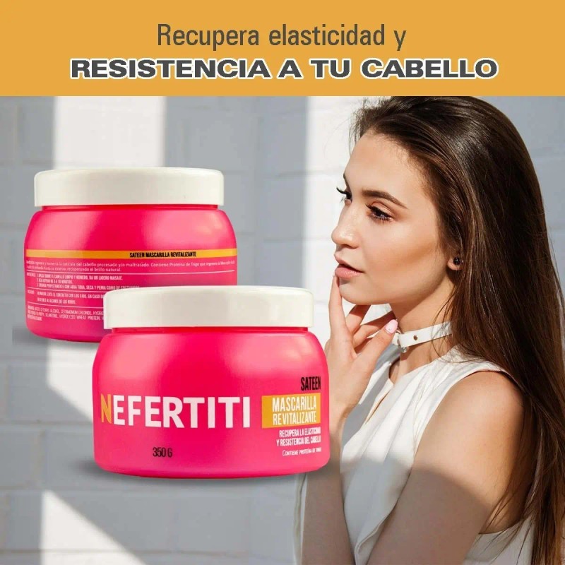 Mascarilla Revitalizante Sateen Nefertiti Cabello 350gr