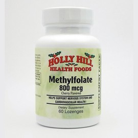 Holly Hill Health Foods, Methylfolate, Cherry Flavor, 60 Lozenges