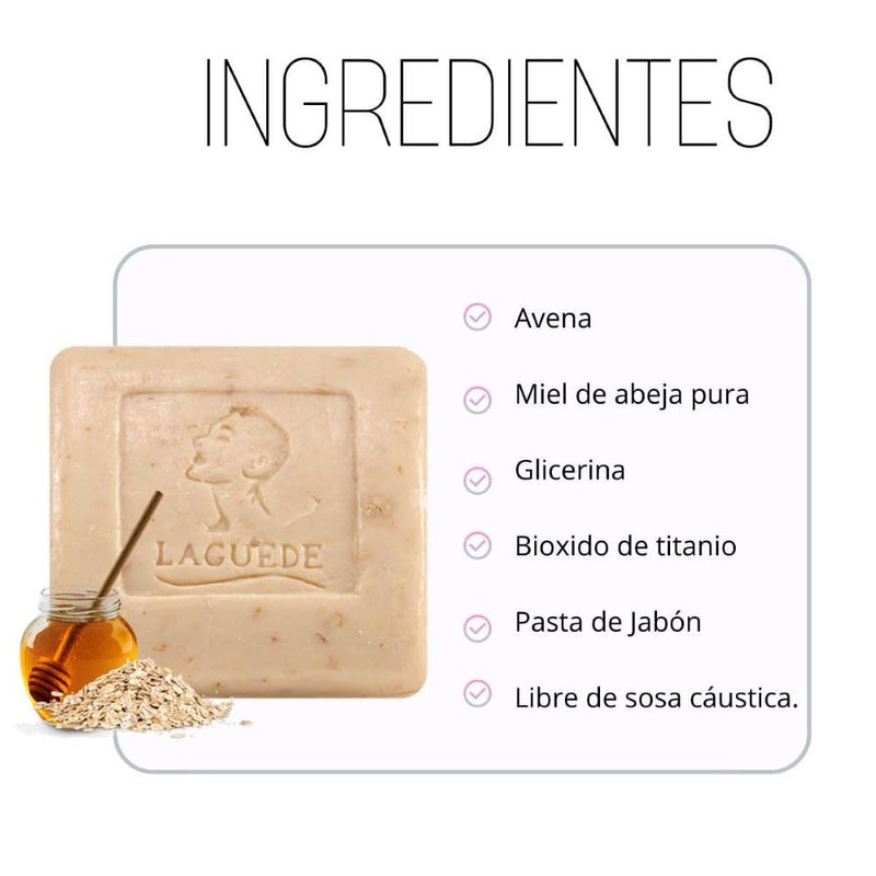 Jabón Natural de Avena & Miel