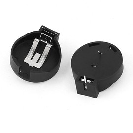 uxcell PCB Hole Plugging Type CR/LIR2450 Button Cell Battery Holder 2pcs