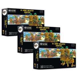 Warlord Games US Army (Winter) Infantry Company - 28mm Scale Plastic Miniatures for Bolt Action Highly Detailed World War 2 Miniatures for Table-top Wargaming