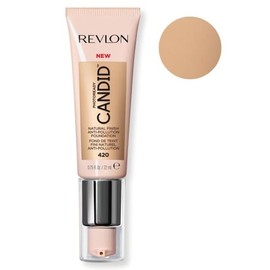 Revlon PhotoReady Candid Natural Finish Foundation, with Anti-Pollution, Antioxidant, Anti-Blue Light Ingredients, 420 Sun Beige, 0.75 fl. oz.