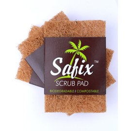 Safix Coconut Fibre Scrub Pad, Large, 0.335 milliliters