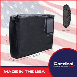 Cardinal bag supplies Expandable Interoffice Transit Mailer, 18 x 14 x 4 inch (Black)