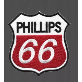 Phillips 66 New 3 1/4 x 3 3/8" Phillips 66 Shield Iron on Patch Free Ship