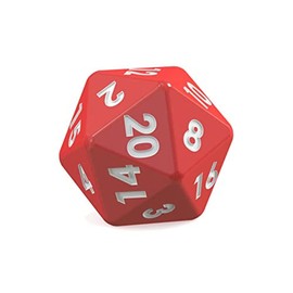 D2 dice edible Cupcake toppers Set of 12