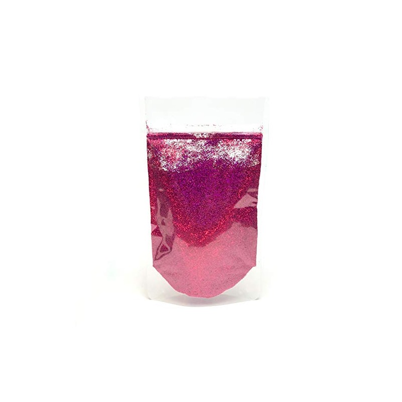 Glitterexpress Glitter, Polyester, Hot Pink Hologram, 100g,015HPH100