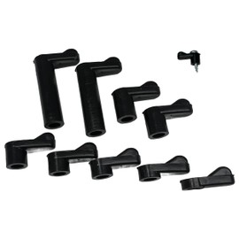 Window Screen Clips "Black” Plastic (Choose Your Size! /Size Run Flush up to 1-3/16” Offset) New or Replacement (10 Pack with All Needed Hardware Included) by E.H.C. (3/16" Offset)