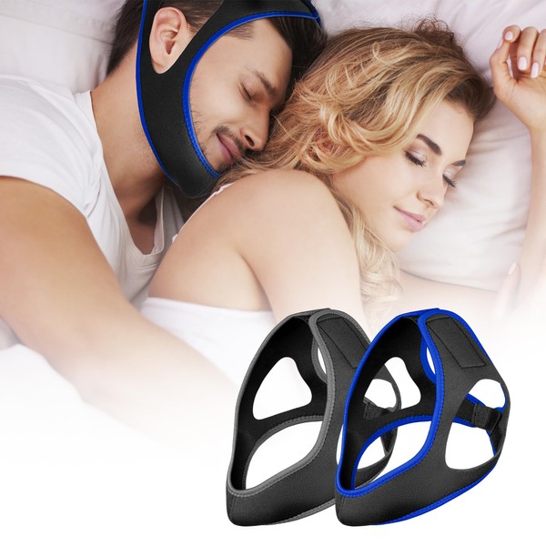 2 Pack Chin Strap for Sleeping，Anti Snoring Devices to Stop