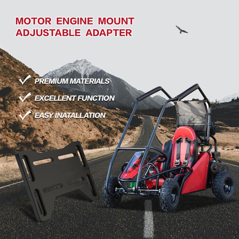 PACEWALKER Aluminum Motor Engine Mount Adapter Bracket Plate Adjustable Motor