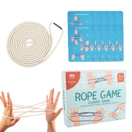Cradle String Game Toy, Hand Braid Interactive Rope Toy, Educational String Plaything Hand Rope for 3+ Years Old Boys Girls Kids Children Adults