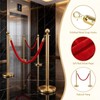 Okllen 4 Pack Red Velvet Stanchion Rope, 5 Feet Crowd