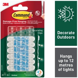 Command 17026H-AW Decorative Pegs for Outdoor Use, Transparent, One Size