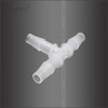 Horiznext T shape plastic (pp polypropylene) 3 way barb fitting