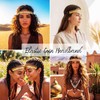 Yokawe Gold Coin Elastic Headbands Jewelry,Belly Dance Headpieces,Forehead Carnival Rave