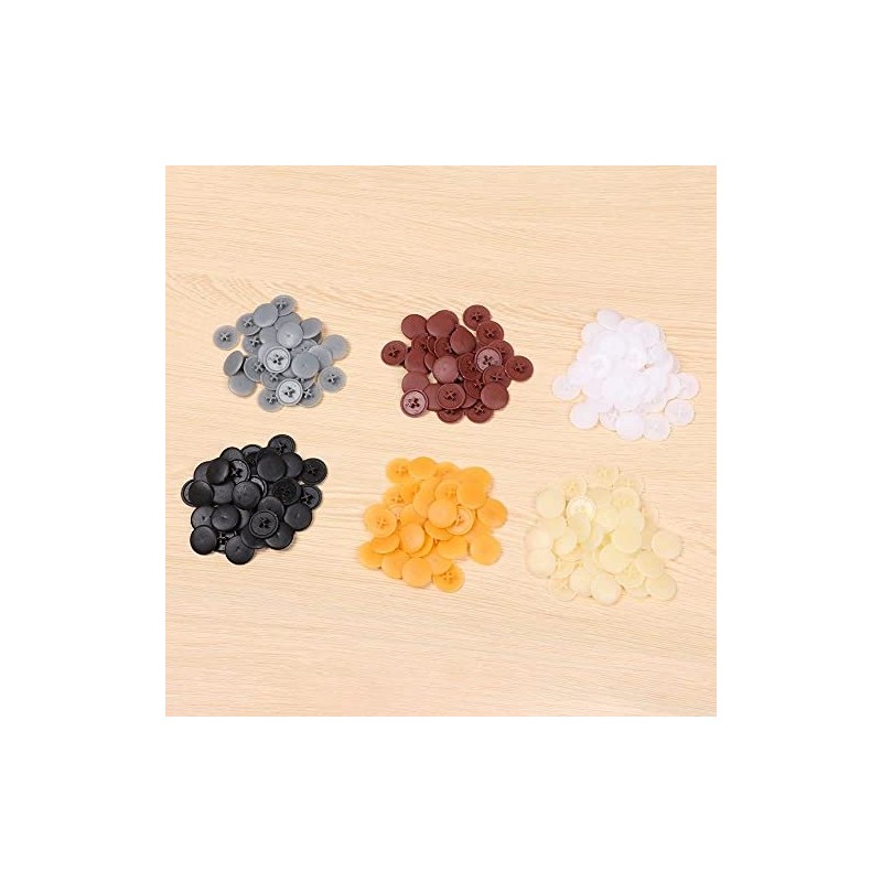 100 Pcs 11mm White Screw Cap Covers Assortment Kit, Plastic