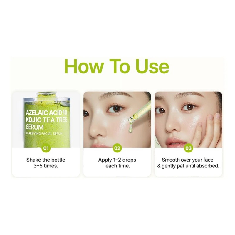 Purito Azelaic Acid 10 Kojic Tea Tree Serum 30ml Aclarante