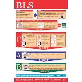 CPR/First Aid Training Handouts, Postcards, Flyers 5"x7" (BLS - 50 ct)