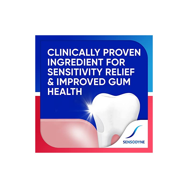 Sensodyne Sensitivity & Gum Sensitive Toothpaste for Gingivitis, Sensitive Teeth