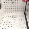 WEBANG 6 Inch Square Shower Drain Brushed Floor Drain with