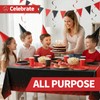 Preocea 6 Pack Black and Red Tablecloth Party Decorations, 137