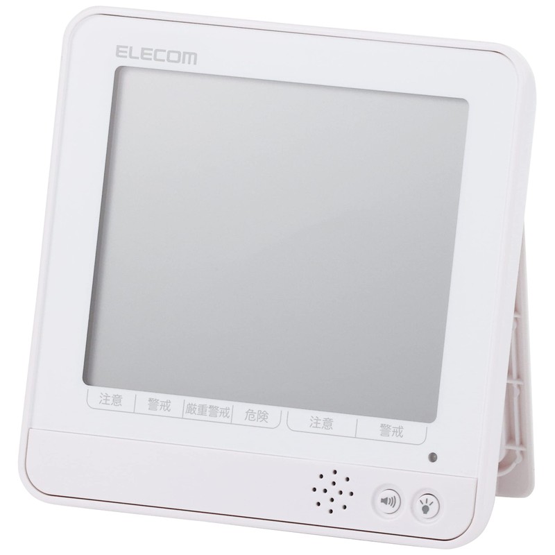 Elecom OND-04WH OND-04WH Digital Heatstroke and Virus Prevention Warning Alarm,