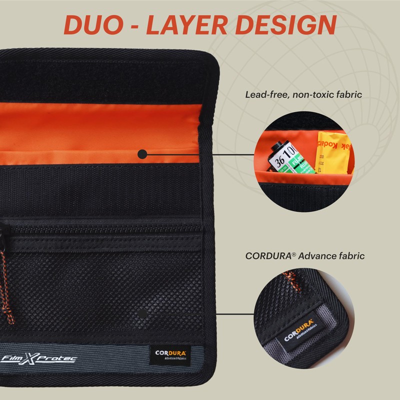 RETO Film X-Protec Bag - Cordura Waterproof, X-Ray Proof, Lead-Free,