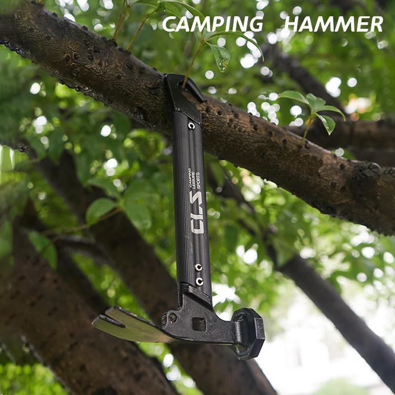 Multi-functional Camping Hammer, Portable Hammers with Hook, Lightweight & Durable