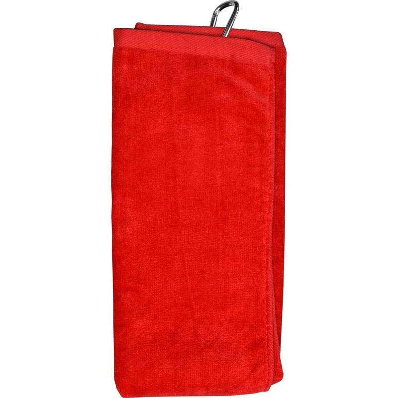 Longridge Luxury 3 Fold Golf Handtuch - Rot
