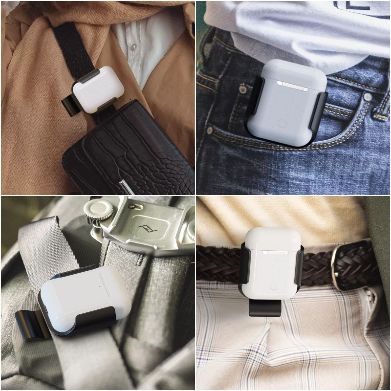 Geekria 2 Pack Earbuds Case Ultra Light Belt Clip Pocket