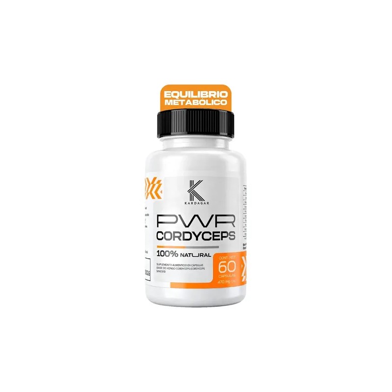 Cordyceps Power Kardagar Suplemento Extracto Hongo Puro Sabor Sin sabor
