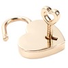 Lock with Key Gifts for Women and Men, Gold Padlock