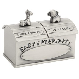 HERCHR Baby’s First Curl and First Tooth Keepsake Box,First Curl and Tooth Box Baby Keepsake Box 2.40x1.97x1.38in Baby Tooth Treasure Chest Box Curl Organizer Fairy Keepsake Box for Boy or Girl