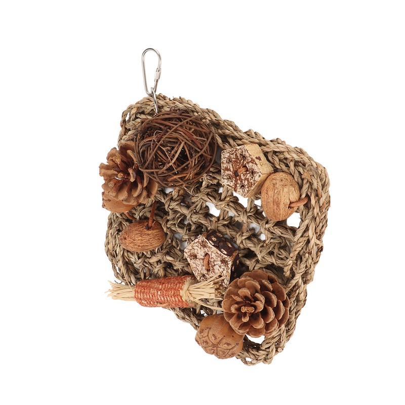 Bird Climbing Net Rattan Ball Pine Cone Corn Cob Nuts