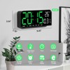 JoFomp LED Digital Wall Clock Decorative, 10" Digital Alarm Clocks