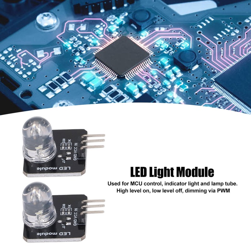 10Pcs LED Module 10mm 3.3V‑5V Decorative Light Board Chip Bulb