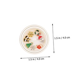 Beavorty Christmas Nail Art Stickers Manicure Patches for Festive Decor Elegant Snowflake and Bell Designs Easy to Use Nail Decors for Unique Designs for Art Enthusiasts