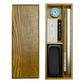 Adult Calligraphy Set, Fine Point, Practical 7-Piece Set, Walnut