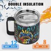 FROOBLEQUIRK 14oz Stainless Steel Gamer Tumbler, Nutrition Fact Gaming Cup