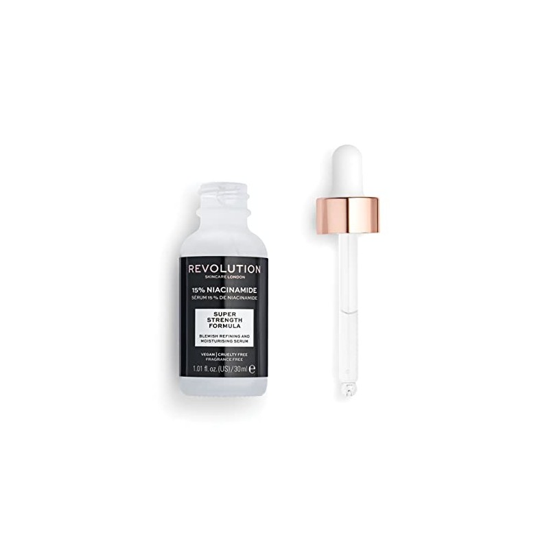 Revolution Skincare 15% Niacinamida Super Strength Fórmula purificación y suero