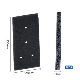 Filter for Bauknecht Privileg Whirlpool HX 481010716911 Filter Mat Condenser Dryer Filter Sponge Filter Dryer Filter for Heat Pump Dryers Pack of 6